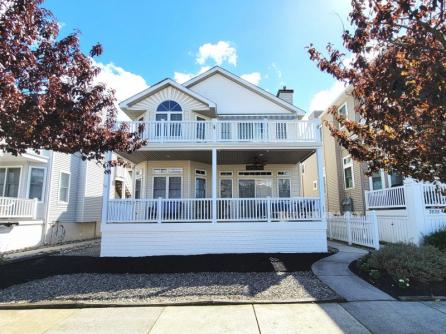Exterior of the beach house at 3527 Asbury Avenue